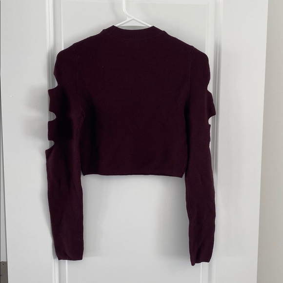 Express Cropped Sweater w/Cutouts size Small - Picture 2 of 7